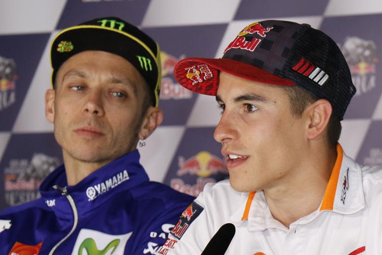 Bekas Insiden 2015 Marc Marquez Ingin Berdamai Dengan Valentino Rossi Semua Halaman Gridoto Com