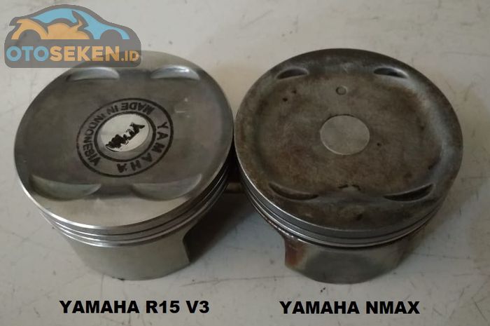 Perbandingan piston Yamaha NMAX dengan Yamaha  R15 V3