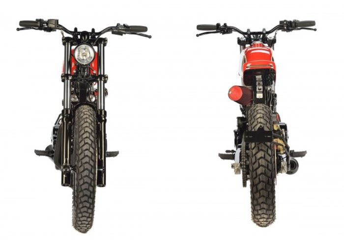 Honda FX650 Virgo kustom scrambler dari Felix Garage, dilansir oleh www.bikebrewers.com.