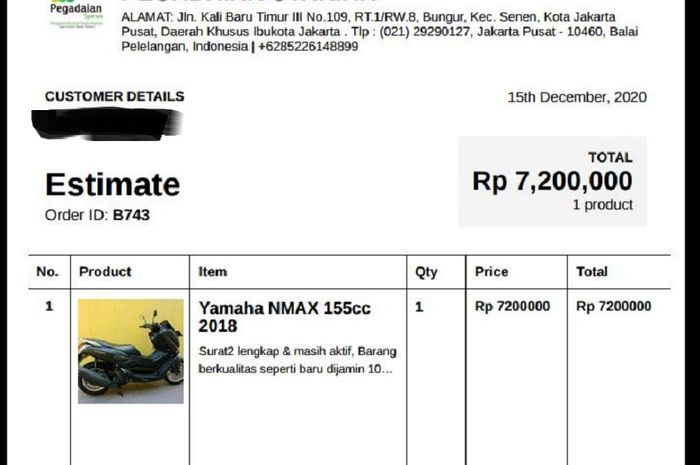 Pakai logo Pegadaian Syariah tapi alamatnya salah