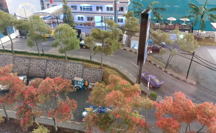 Berasa suasana dunia nyata padahal diorama diecest Hot Wheels Challenge Accepted