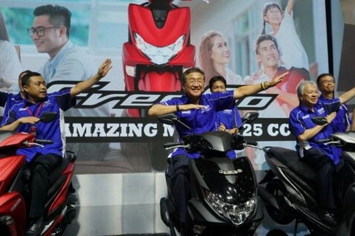 Peluncuran Yamaha FreeGo di pagelaran Indonesia Motorcycle Show 2018 (IMOS 2018) di Jakarta Convention Center (JCC) Senayan pada 2018.