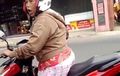Honda Vario Pantang Mundur, Ditunggangi Emak-emak Ngamuk, Yang Ditabrak Kalah Ngotot