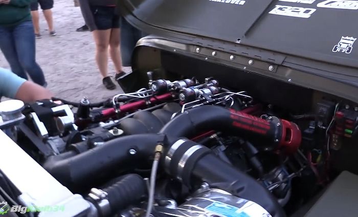 Jantung pacu Jeep Willys didukung mesin LSX V8