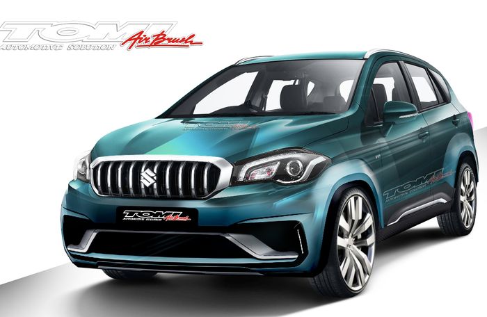 konsep desain virtual SX4 S-Cross bertema sportii