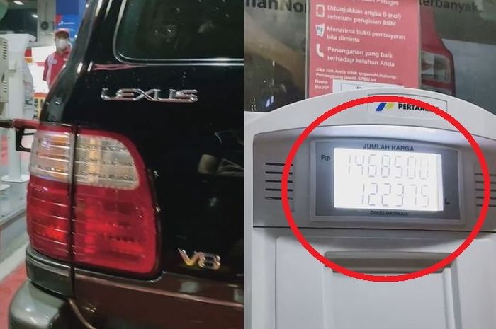 Dompet langsung bergetar, biaya isi bensin Lexus LX 470 ini mahalnya ngalahin bus, dijamin melongo lihat totalnya