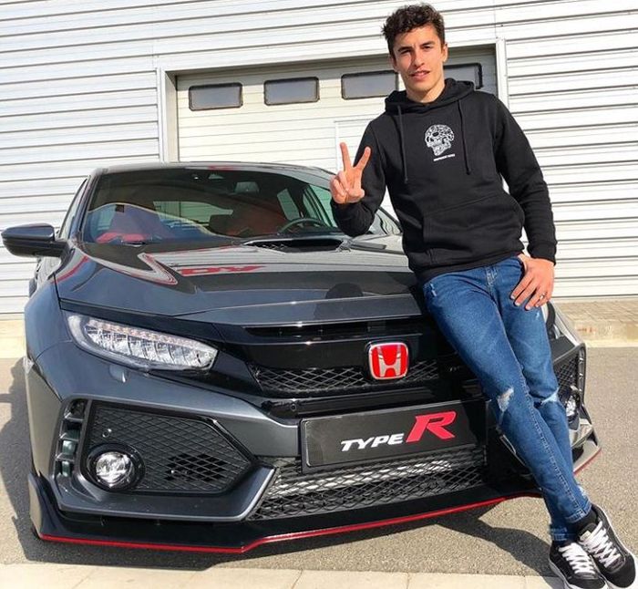 Marc Marquez punya 'mainan'baru sebuah Honda Civic Type R