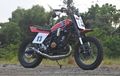 Enggak Lagi Sporty, Modifikasi Kawasaki Ninja 150 RR Jadi Flat Tracker
