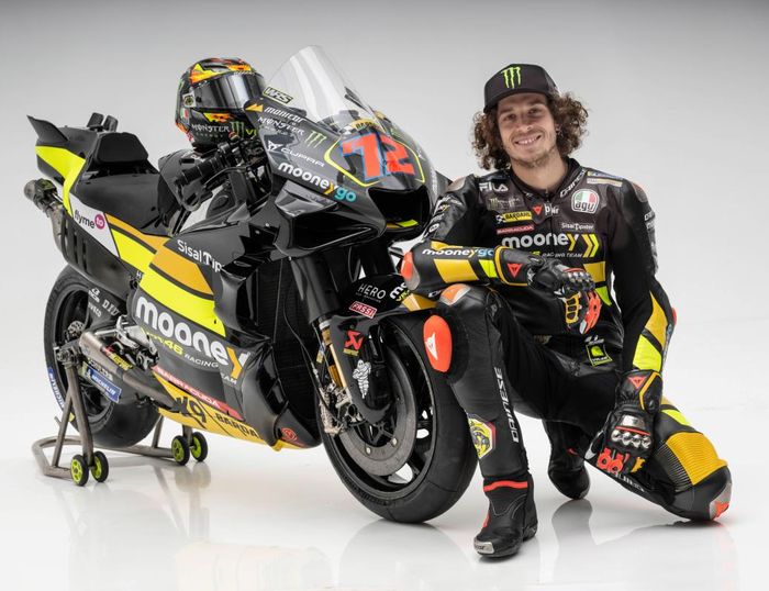 Tim balap milik Valentino Rossi, Mooney VR46 Racing Team telah resmi memamerkan livery motor untuk mengarungi kejuaraan MotoGP 2023