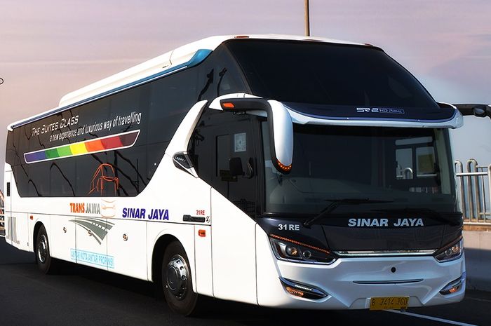 Ilustrasi. Armada bus suite class milik PO Sinar Jaya.