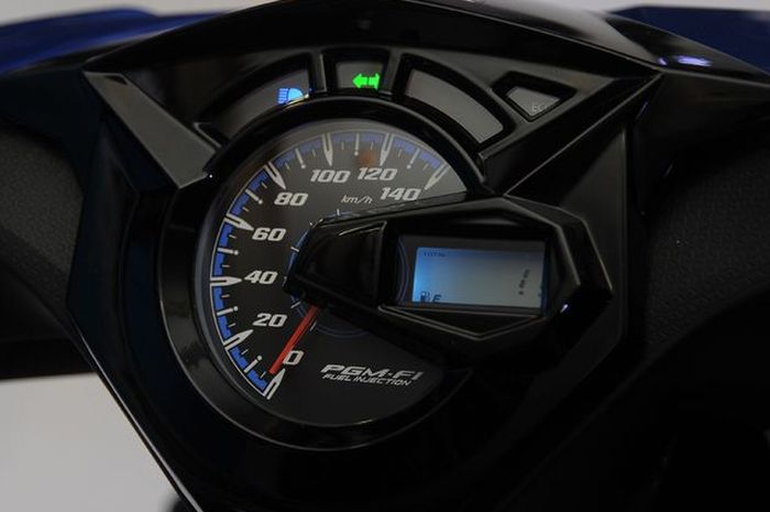 Ilustrasi, panel instrumen Honda All Newe BeAT punya indikator BBM digital