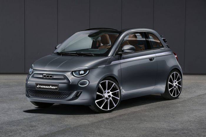Modifikasi Fiat 500 elektrik hasil garapan Irmscher, Jerman