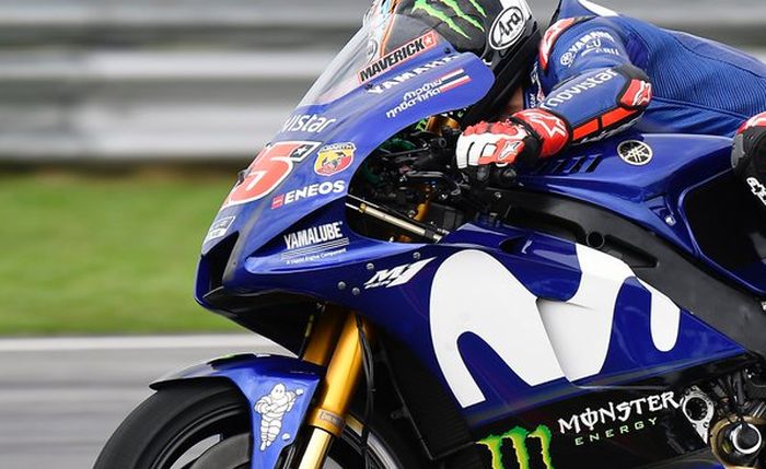 Steering damper di YZR-M1 2018 Maverick Vinales