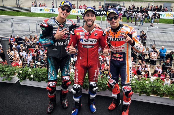 Andrea Dovizioso menang atas Marc Marquez dan Fabio Quartararo di MotoGP Austria 2019
