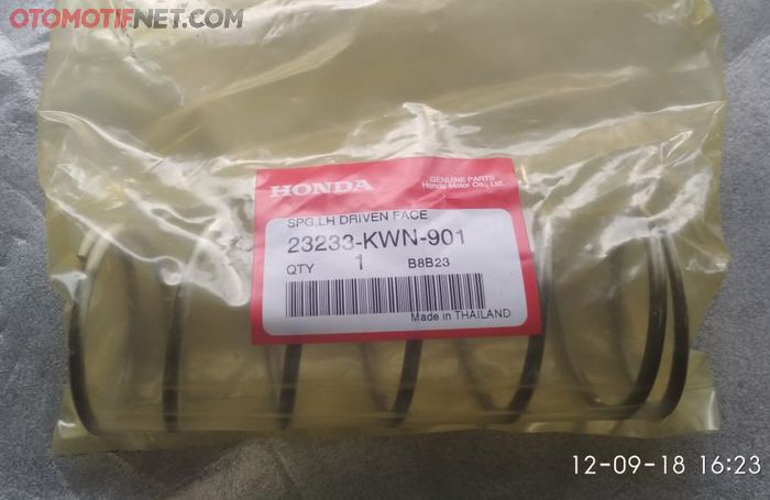 Catat kode part per CVT-nya biar tidak salah beli