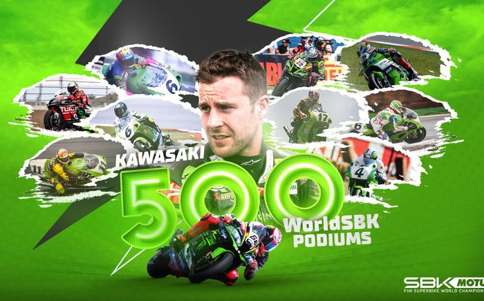 Jonathan Rea memberi podium ke-500 untuk Kawasaki pada race 1 WorldSBK Inggris 2022