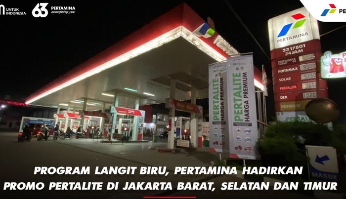 Pertamina hadirkan promo Pertalite  melalui Program Langit Biru.