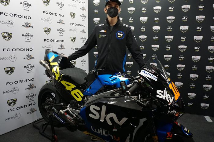 Pamer motor baru di launching tim Esponsorama Racing, Adik Valentino Rossi, Luca Marini beberkan targetnya di MotoGP 2021