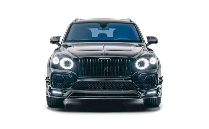 Tampilan depan modifikasi Bentley Bentagya facelift, Mansory