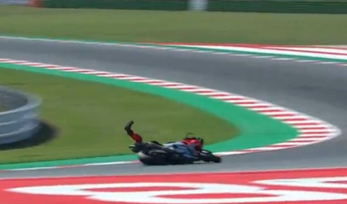 Jorge Lorenzo crash di MotoGP San Marino 2018