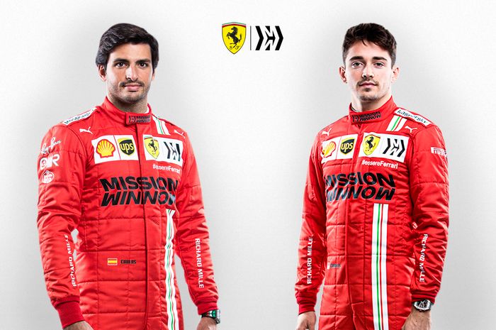 Pembalap tim Ferrari untuk musim balap F1 2021: Carlos Sainz dan Charles Leclerc