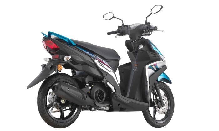 Desain buritan Yamaha Mio M3 versi Malaysia sedikit beda dengan versi Indonesia