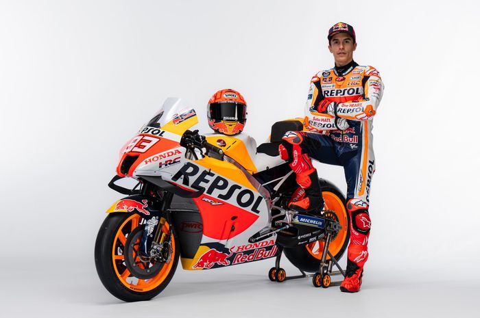 Pembalap tim Repsol Honda, Marc Marquez absen di dua balapan dalam tiga putaran awal MotoGP 2022