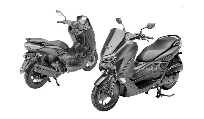 Paten desain yang diduga kuat adalah Yamaha NMAX baru