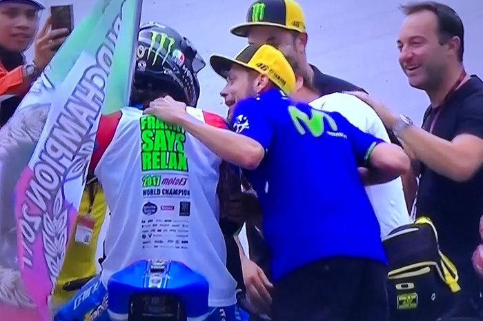 Valentino Rossi ikut senang atas keberhasilan anak didiknya Franco Morbidelli sebagai juara dunia Mo