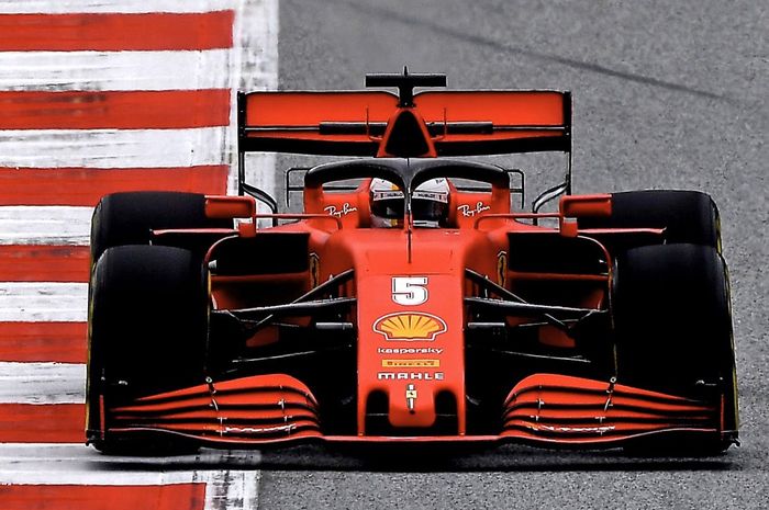 Sebastian Vettel akan ganti sasis untuk di F1 Barcelona, Spanyol (16/08/2020)