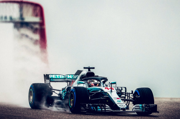 Lewis Hamilton di FP2 F1 Amerika 2018