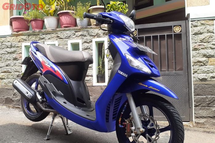 Restomod Yamaha Mio Smile pasang part Yamaha Aerox