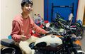 Dimas Ramadhan, Kembaran Raffi Ahmad Berpose di Atas Triumph Bonneville, Begini Komentar Warganet