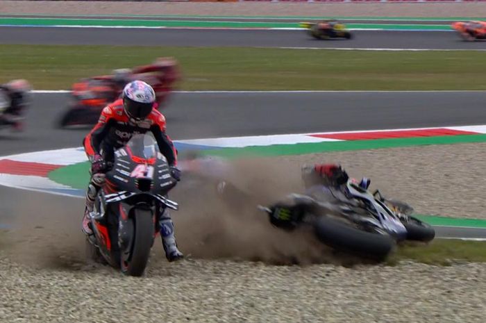 Fabio Quartararo akui salah senggol Aleix Espargaro di MotoGP Belanda 2022