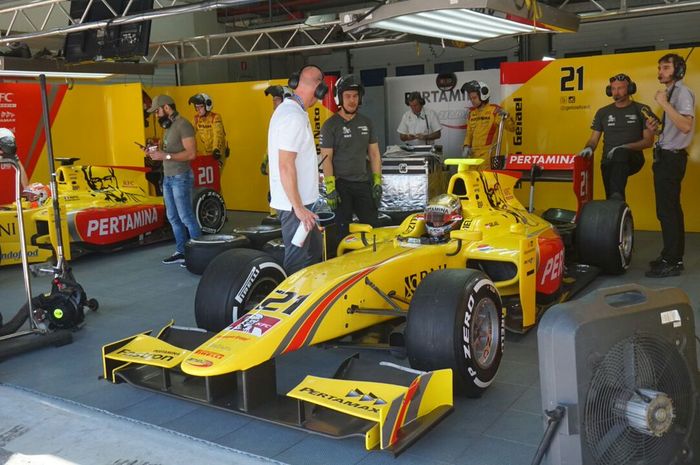 Sean Gelael tidak bisa memaksimalkan kecepatan mobilnya dalam kualifikasi F2 Jerez, karena ada masalah mekanis