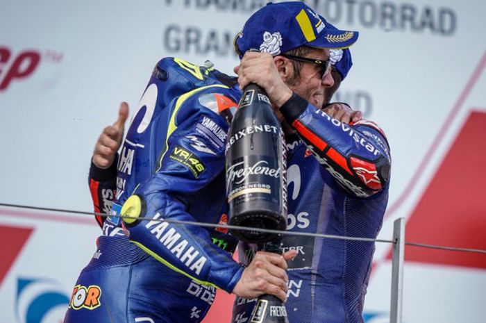 Valentino Rossi dan Maverick Vinales disebut berkontribusi jebloknya Yamaha di MotoGP