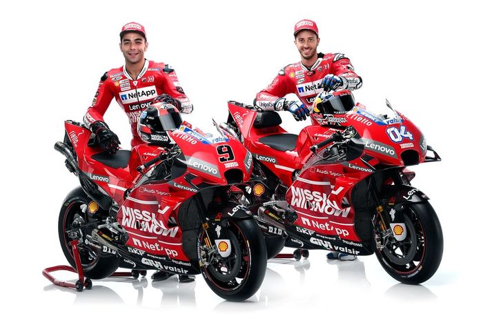 Livery tim Ducati tampil dengan sponsor baru mirip di tim F1 Ferrari