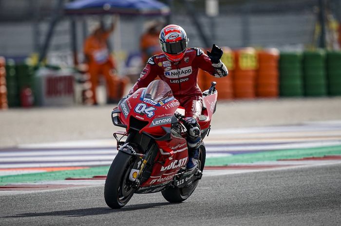 Andrea Dovizioso hanya mampu finish di urutan enam MotoGP San Marino