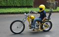 Mekanisme Transmisi Chopper Berbasis Supra Fit X Ini Unik, Kaya Mobil!