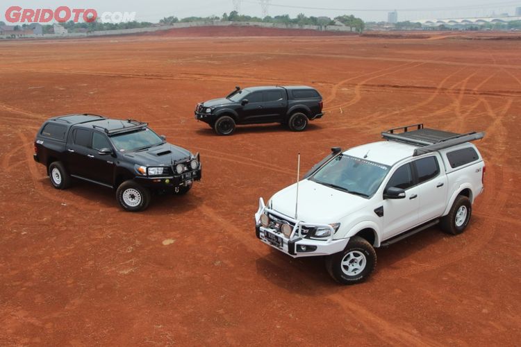 ketiga double cabin ini pasang canopy