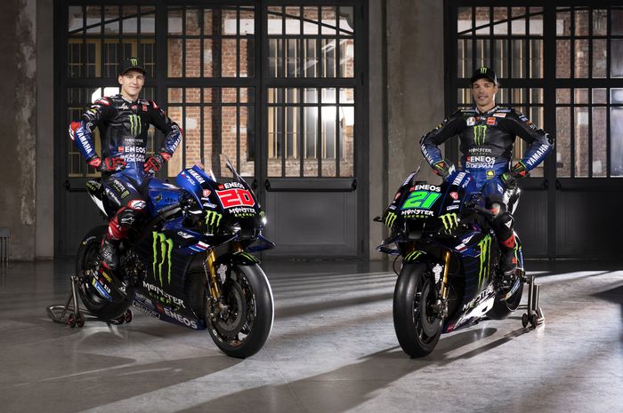Tim pabrikan Yamaha resmi merilis motor baru yang akan digeber Fabio Quartararo dan Franco Morbidelli untuk MotoGP 2022
