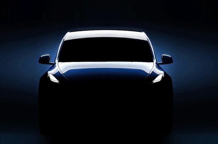 Teaser yang dirilis Tesla untuk mobil barunya