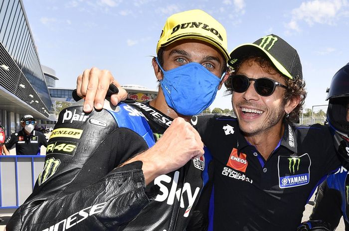 Valentino Rossi Berharap Luca Marini bisa ke MotoGP tahun depan. 