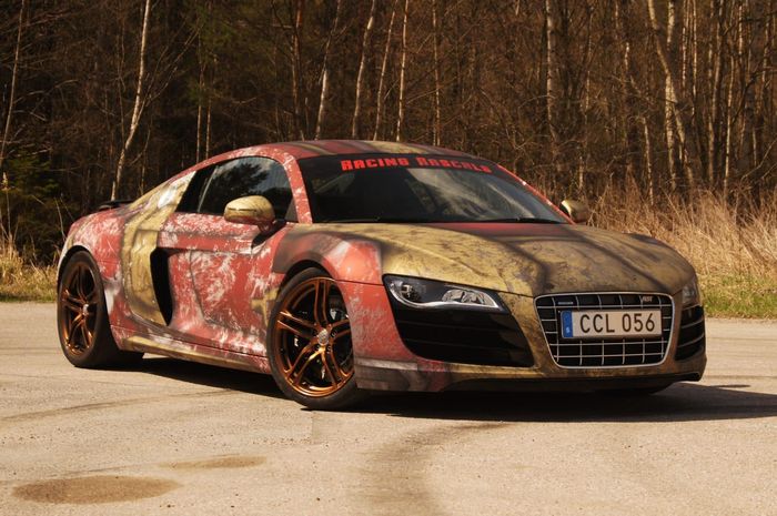 Modifikasi Audi R8 pakai kelir kostum Iron Man