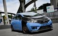 Honda Jazz GK5 Agresif Bertabur Karbon, Pakai Jubah Biru Makin Menawan