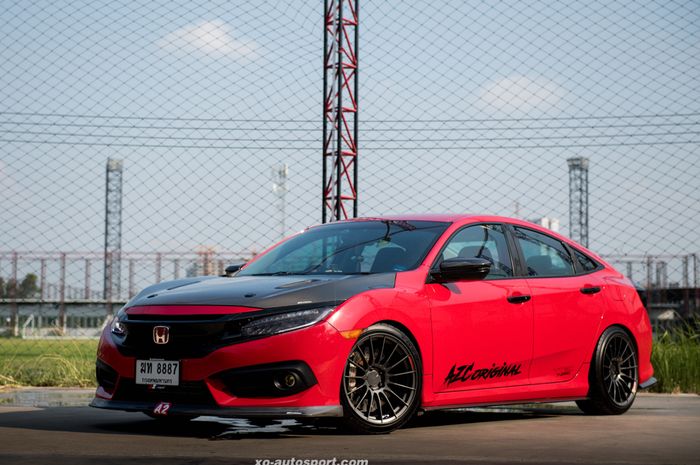 Modifikasi Honda Civic Turbo asal Thailand sukses tampil sporty