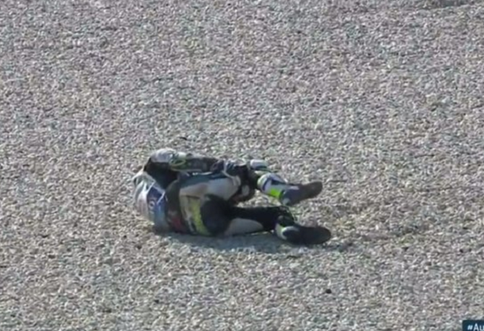 Cal Crutchlow crash di FP2 MotoGP Australia 2018