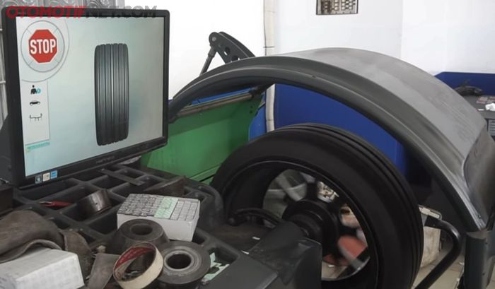 Proses balancing roda