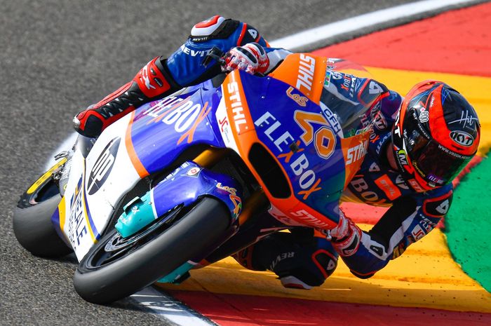 Augusto Fernandez menjadi yang tercepat, sementara pembalap Indonesia Gerry Salim berada di posisi ke-30, berikut hasil FP1 Moto2 Aragon 2019