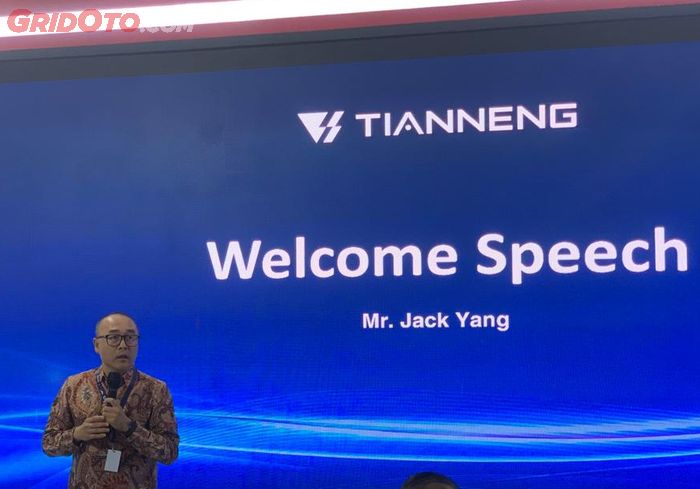 Jack Yang, Wakil Presiden dari Tianneng Group.